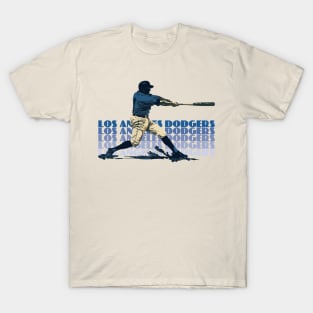 Retro LA Dodgers Slugger T-Shirt